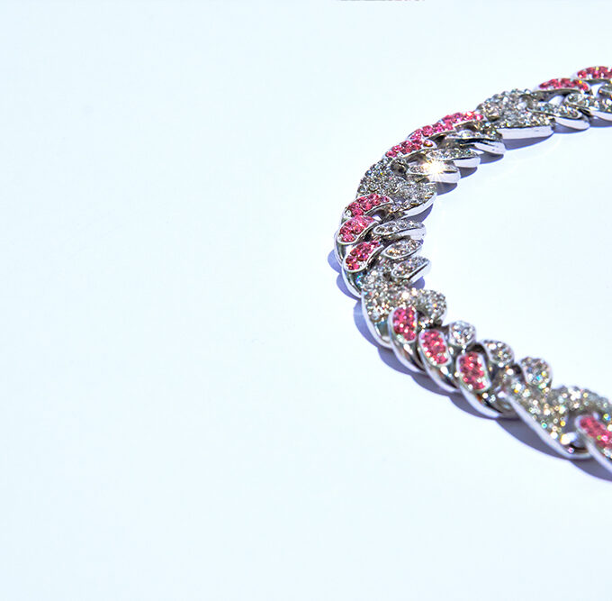 Cotton Candy Cuban Link Chain & Bracelet