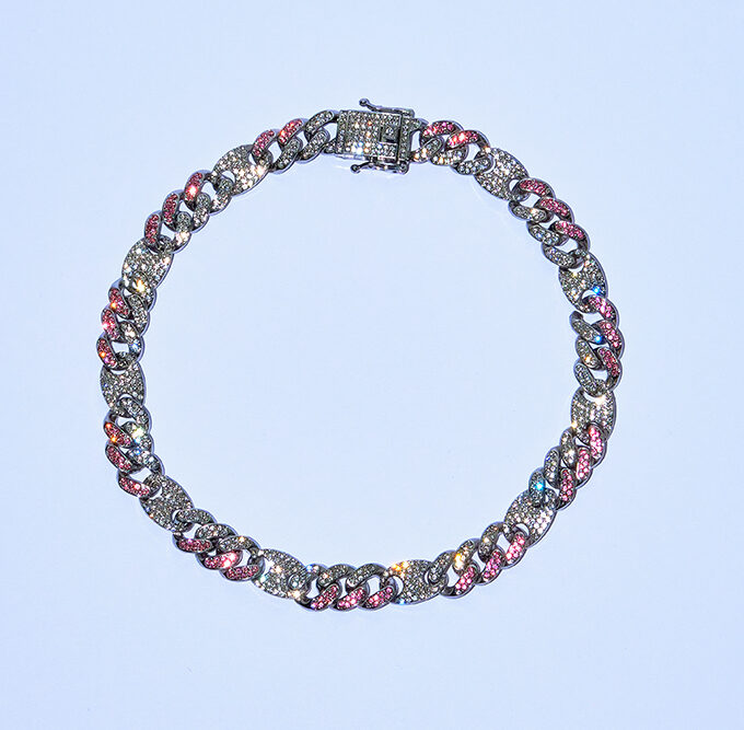 Cotton Candy Cuban Link Chain & Bracelet